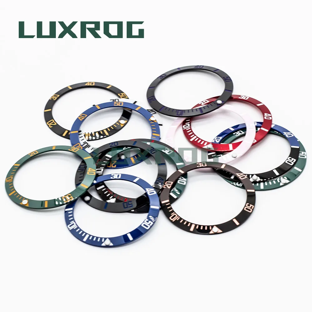 38mm Sub Ceramic Bezel Mans Watch Ring Insert Ring Replacement Letter Circle For 40mm Case Watch Accessories ID 30.5mm OD 38mm