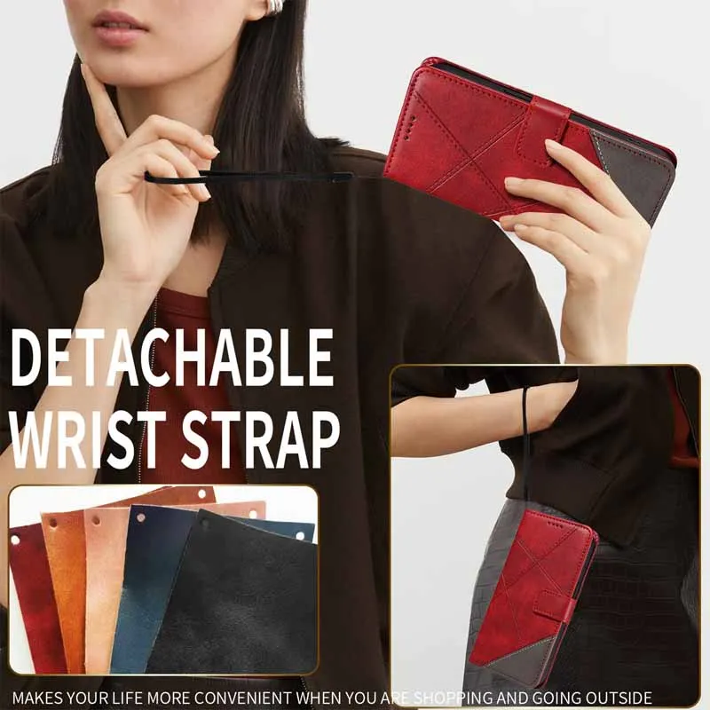 เคสแบบพับได้สำหรับโทรศัพท์มือถือ Motorola Moto G15 G35 G55 G75 G85 G14 G24 G34 G54 G84 G13 G23 G53 G73 G32 G56 G86 Power  วัสดุหนัง