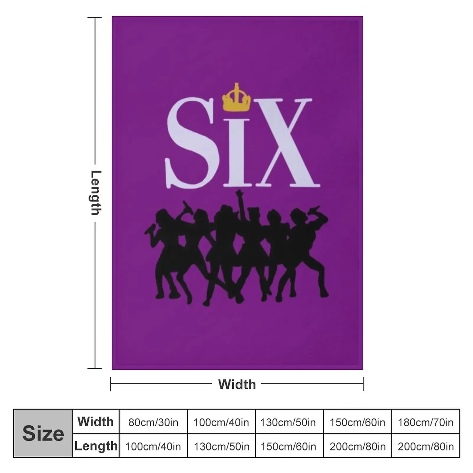 six the musical playbill Throw Blanket Comforter Hairys Blankets