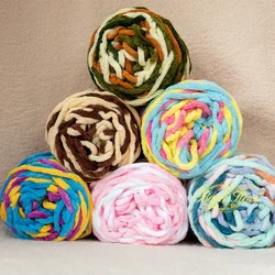 100g/Ball Blended Colorful Dye Ice Strip Line Yarn for Hand-knit DIY Soft Thickness Wool Thread Blanket Scarf Crochet Yarn Threa