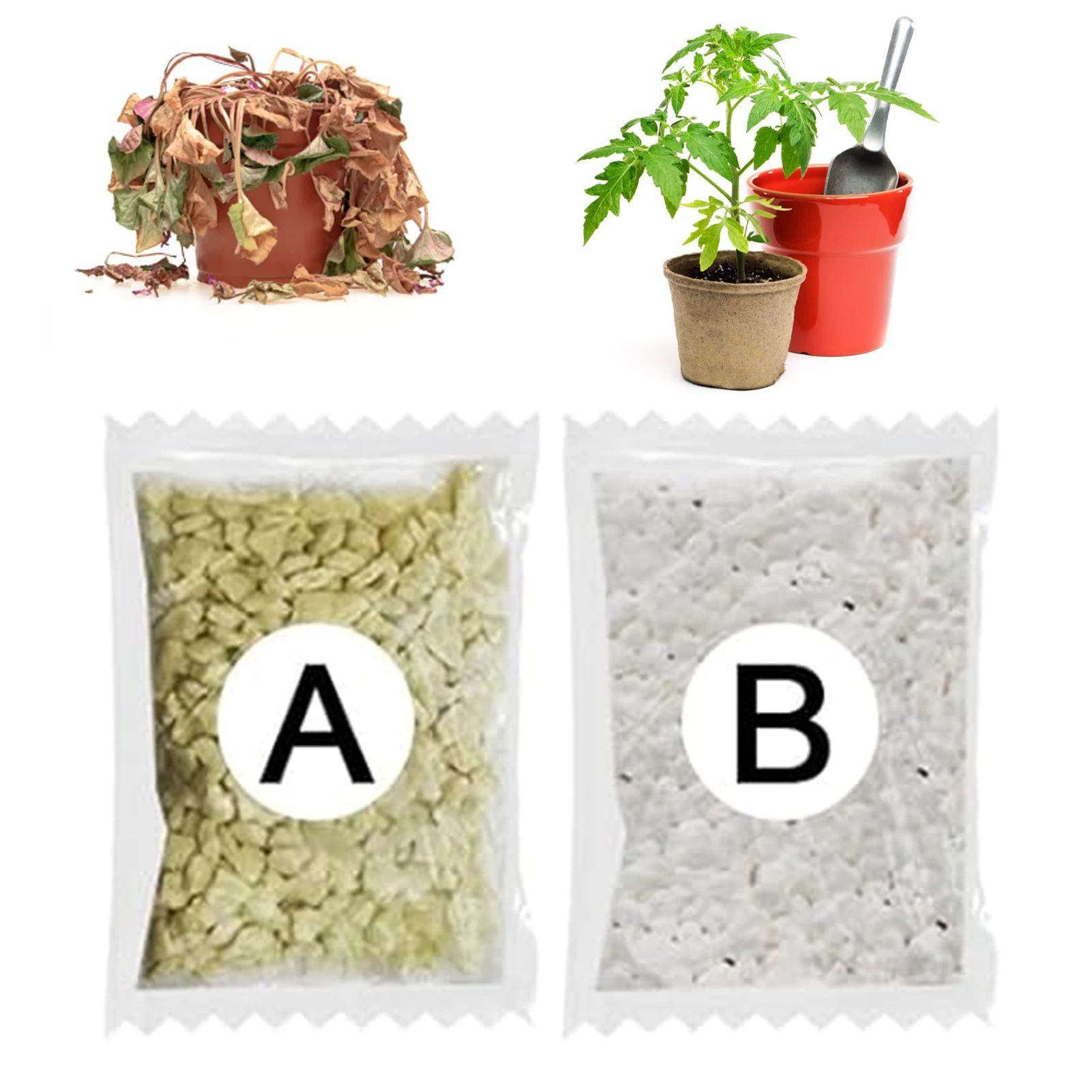 Fertilizante AB de dos partes, juego hidropónico de plantas de jardín, fertilizante de plantas para flores, verduras, fertilizante nutritivo, 2/3 pares