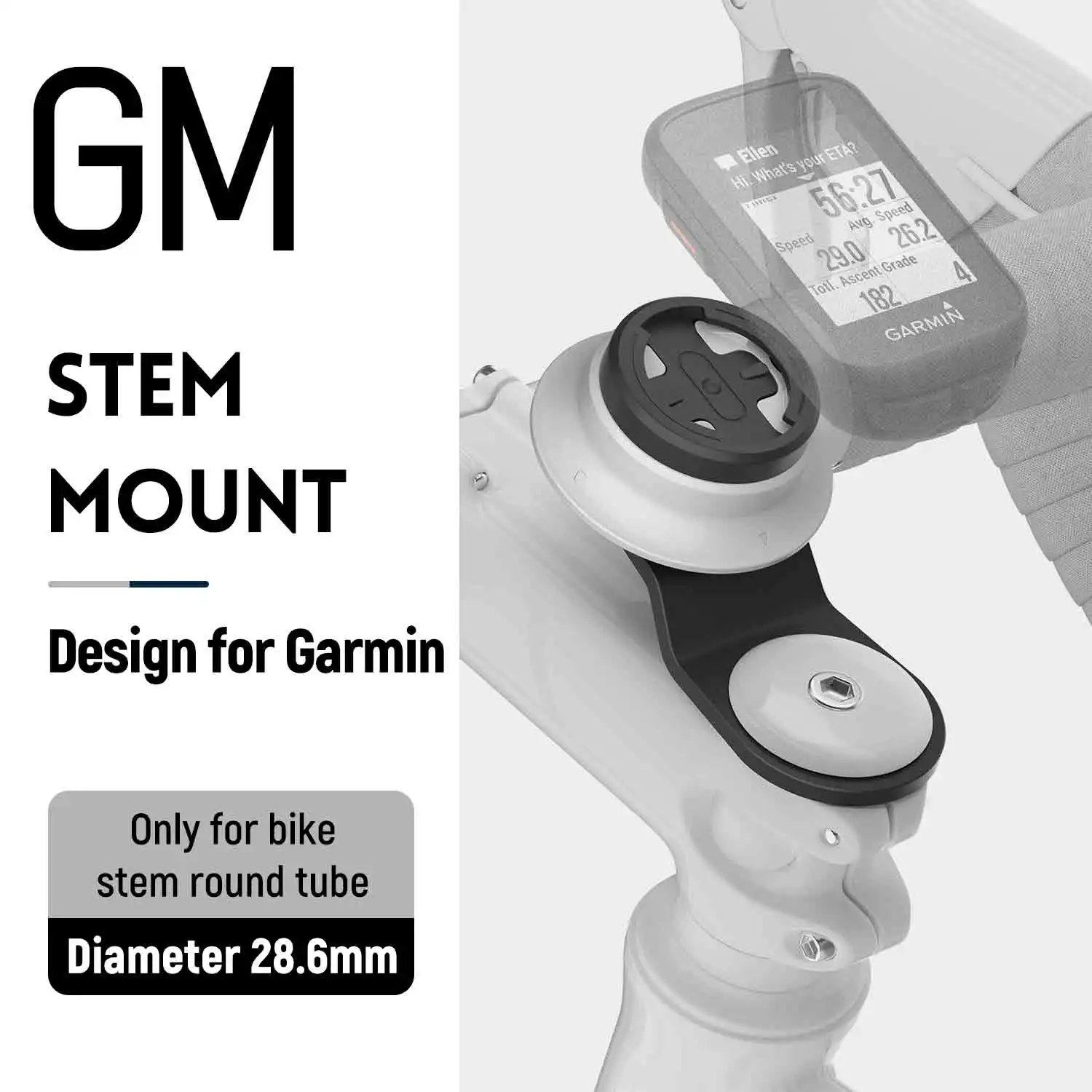 

Aluminum Bike Stem GPS Computer Mount Compatible with Garmin Edge,XOSS G/G+,iGPSPORT Interface, Quick Release Handlebar Holder