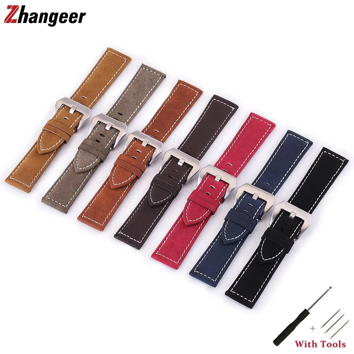 

Vintage Handmade Matte Leather Watchband 18mm 20mm 22mm 24mm Man Wrist Watch Strap Cowhide Red Women Bracelet Belt Accessories