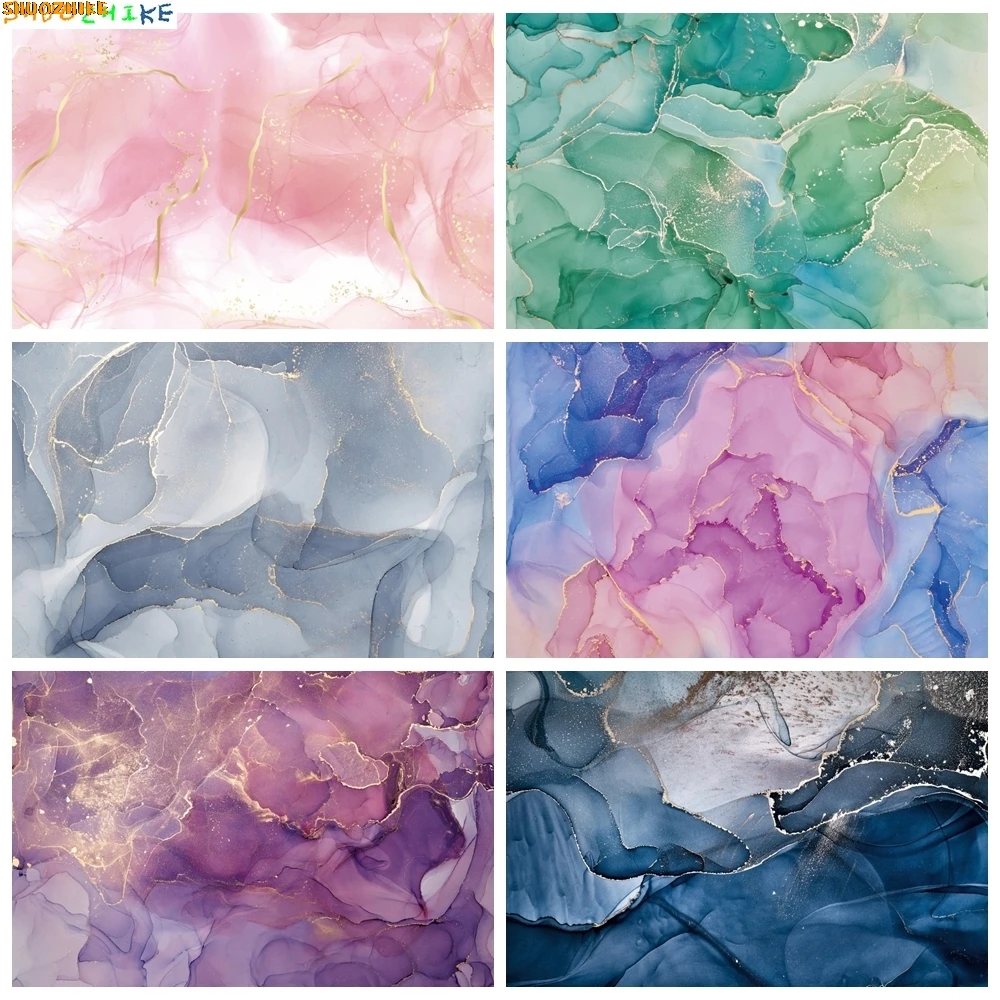 

Colorful Marble Texture Background for Photography Abstract Gradient Kids Portrait Newborn Baby Birthday Backdrop Photo Props