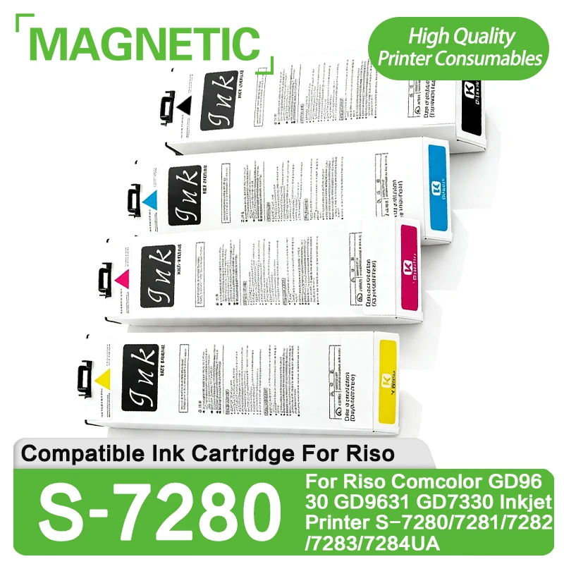 For Riso S-7280 S-7281 S-7283 S-7284 S-7313 Compatible Ink Cartridge For Riso Comcolor GD9630 GD9631 GD7330 Printer 1000ML