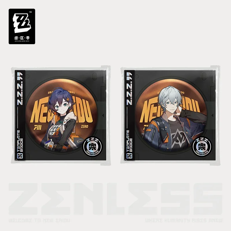 Presale Zenless Zone Zero Official Merchandise Random Play Tinplate Badge Wise Belle New Eridu 2024.09 Please Extend The Time