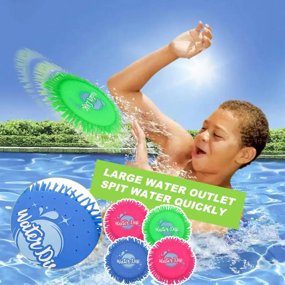 Water Flying Disc Parent-child Bonding Water Toy Set 2 Pack Soft Flying Discs for Kids Enhance Outdoor Fun at for Boys for Ages