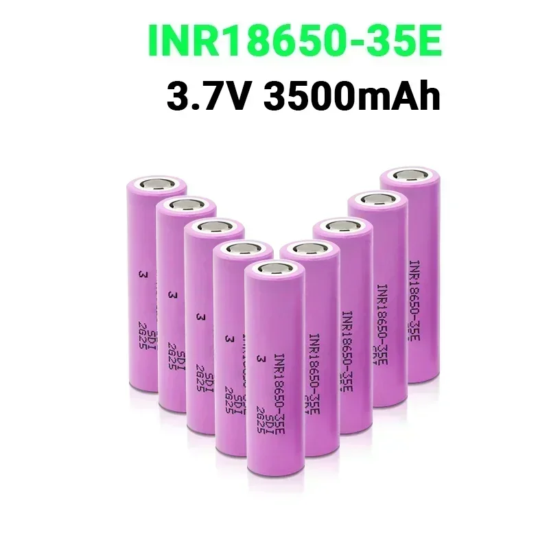 18650 3500mAh, rechargeable lithium-ion battery, 25A discharge INR18650 35E 3500mAh. 100% original, аккумулятор