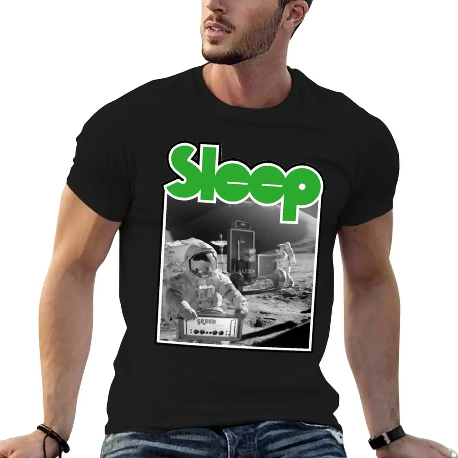 Sleep Art Bands T-Shirt tops aesthetic clothes plus size men clothing