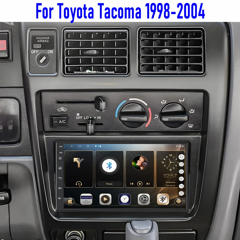 

GPS 7" For Toyota Tacoma 1998-2004 Car Stereo Radio Wireless Carplay Android 15 Auto Head Unit Intelligent System Navi FM BT 64G