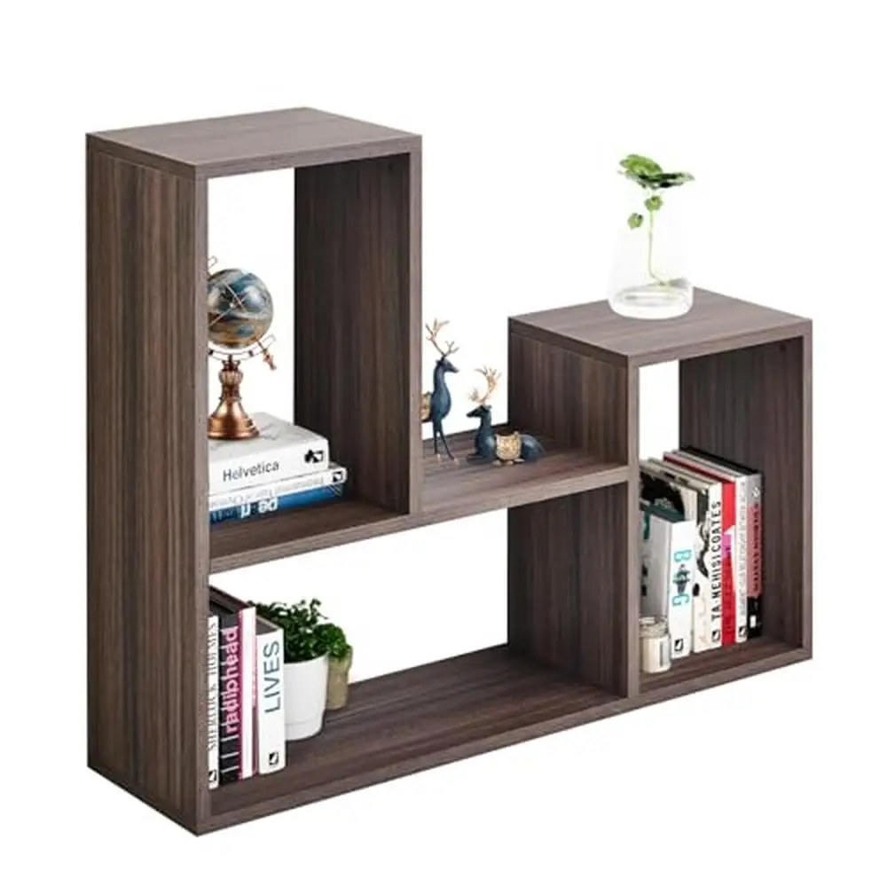 Modular Freestanding Bookshelf Display Shelf Organizer Study Room Living Room Storage Solution Home Office Modern Design 37"W x