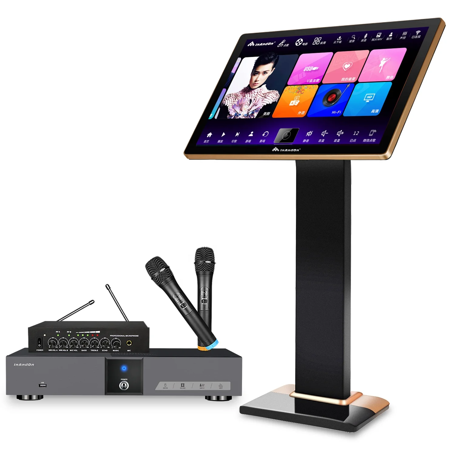 

AI Song-Selection KTV Chinese Karaoke Machine KV-V5 Plus Karaoke System 21.5 " Touch Screen 8TB HDD Karaoke Player