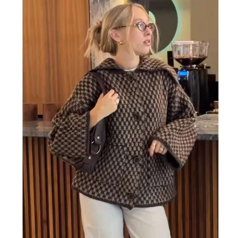 

Fashion Loose Elegant Warm Women's Sweater Chic Street Travel Youth SweaterKnitted Cardigan Jackets Women's Autumn 2025 New