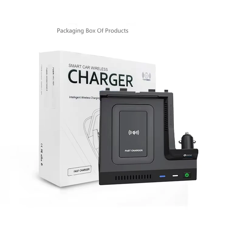 for Mercedes Benz W205 AMG C43 C63 AMG GLC 43 GLC 63 X253 C Class GLC 10W Car Wireless Charger Phone Charger Charging Case view 6