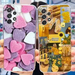 For Samsung Galaxy A32 Case SM-A325F Cover Fashion Printed Soft Clear Phone Cases For Samsung M32 SM-M325F Funda A 32 M 32 Coque