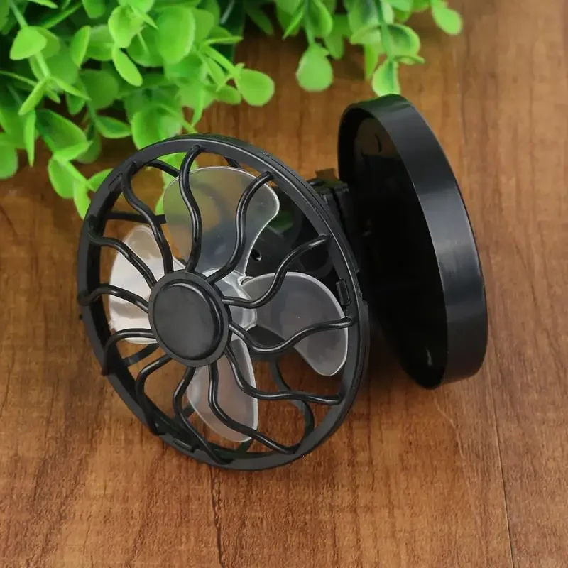 New Summer Clip-on Solar Sun Power Energy Panel Cooling Cell Fan for Camping Hiking Fishing Outdoors MINI Sun Powered Fans