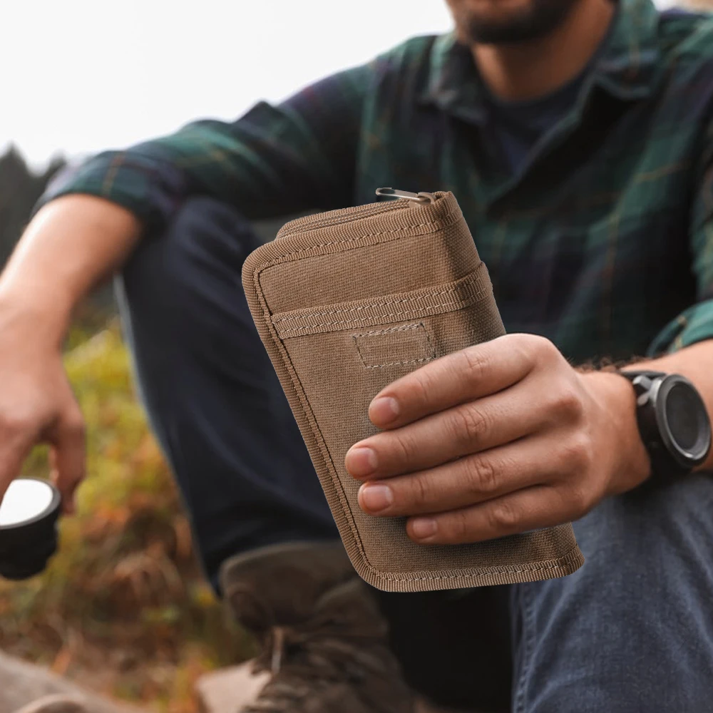 Journal Cover for Field Notes Notebooks Waxed Canvas Pocket Notebook Cover Sleeve for Outdoor (Sleeve Only)