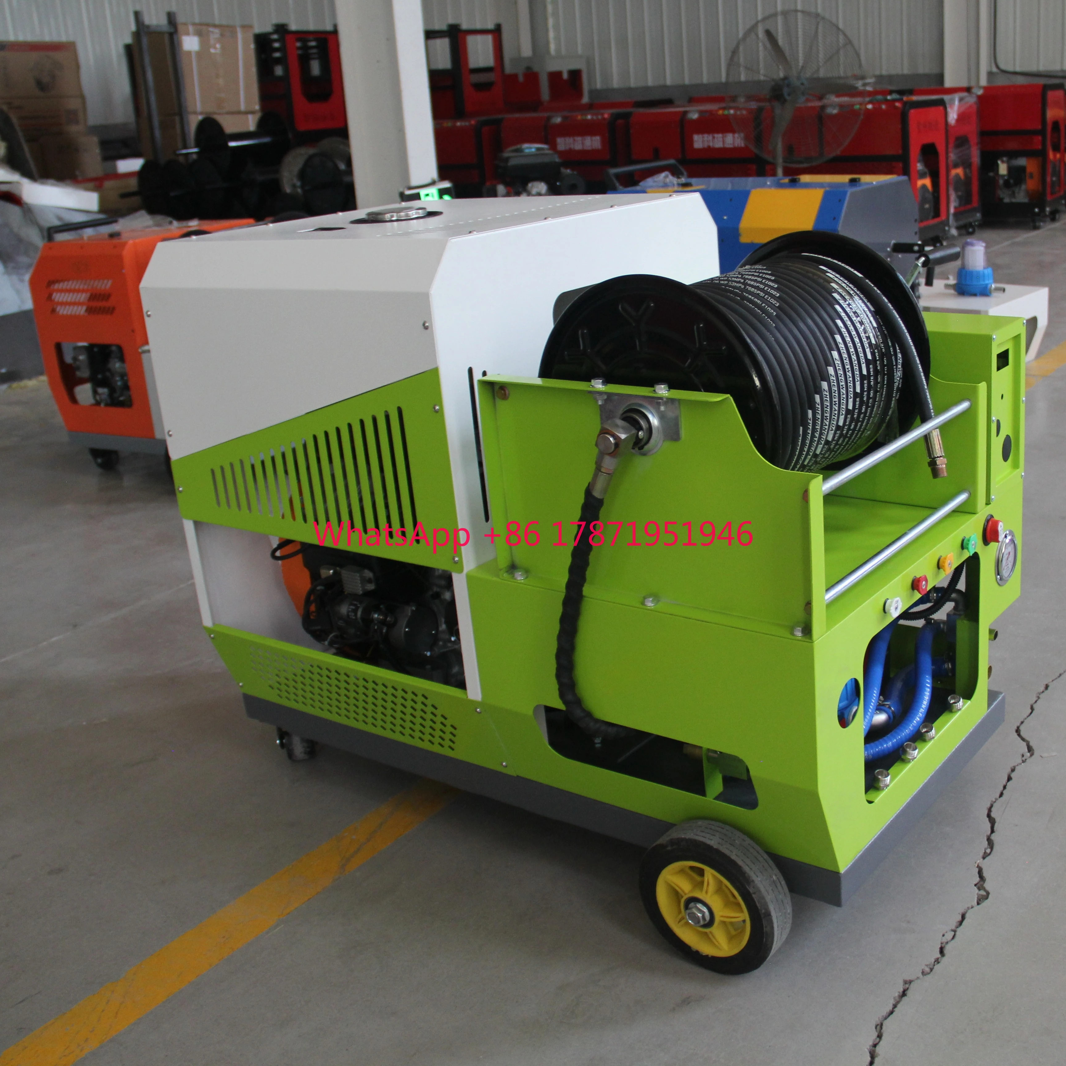 Chawtec unique and innovative high pressure water jet sewer cleaning machine 180bar 65lpm 2610psi favorite sewer jet