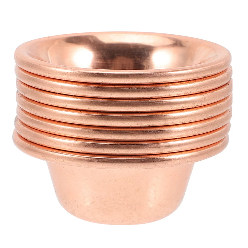 

7Pcs Copper Offering Bowls Tibetan Buddhist Rituals Meditation Yoga Incense Burner Smudge Decorative Supplies Chinese Brass Bowl