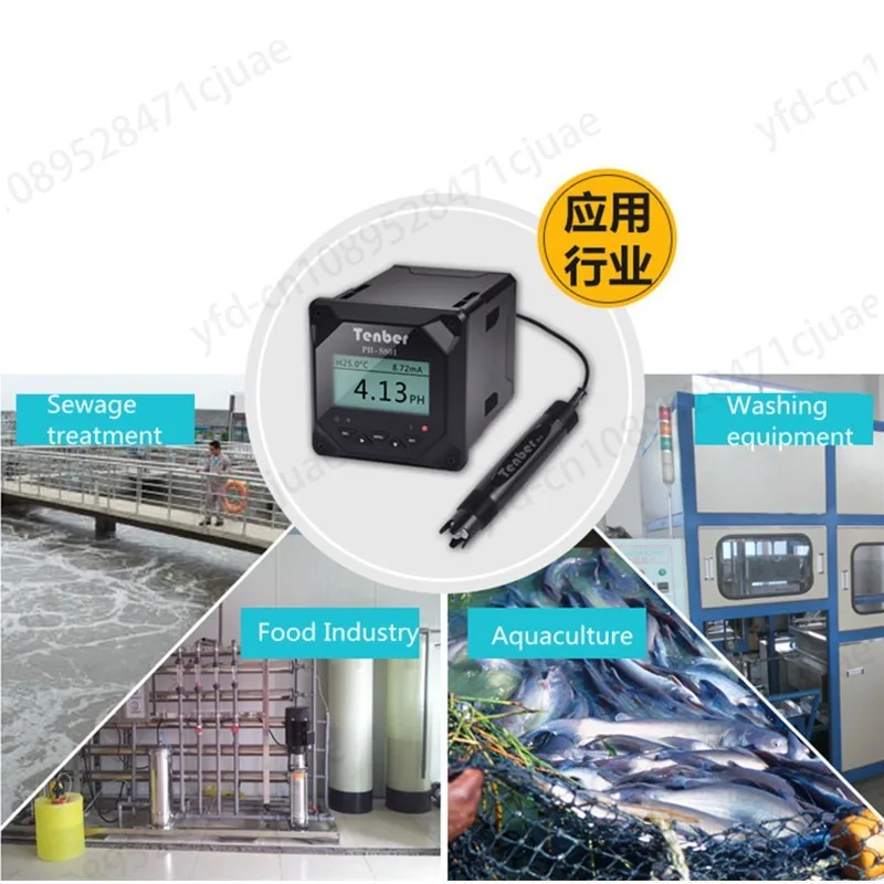 PH Meter Industrial Water Quality Detection Desk Type ORP Tester Controller Acidity Chemical Electroplating Wastewater