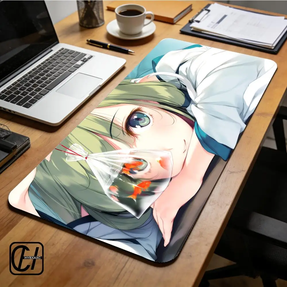 Kochiya Sanae Touhou Project Mouse Pad XXL Mouse Pad Large Non-Slip Lock Edge Keyboard Pad Anti-Slip Gaming Desk Mat Office Pad