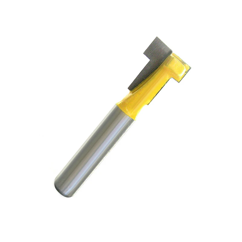 3/8 ''T-slot Cutter 1/4'' Shank Pegangan Penggilingan Woodworking Router Bit Drop Pengiriman