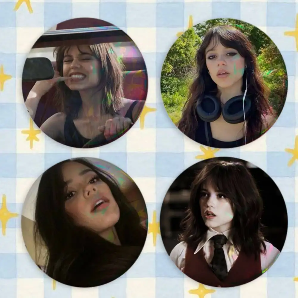 J-Jenna Ortega Actress Brooches Cartoon Badge Pins Backpack Hat Accessories Friend Gift