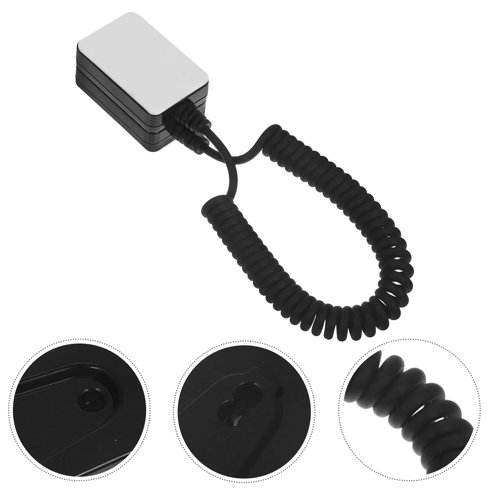 -hotlinking for Retractable Cable with Adhesive Hook Remote Control Leash Spring Wire Tether Tablet Black