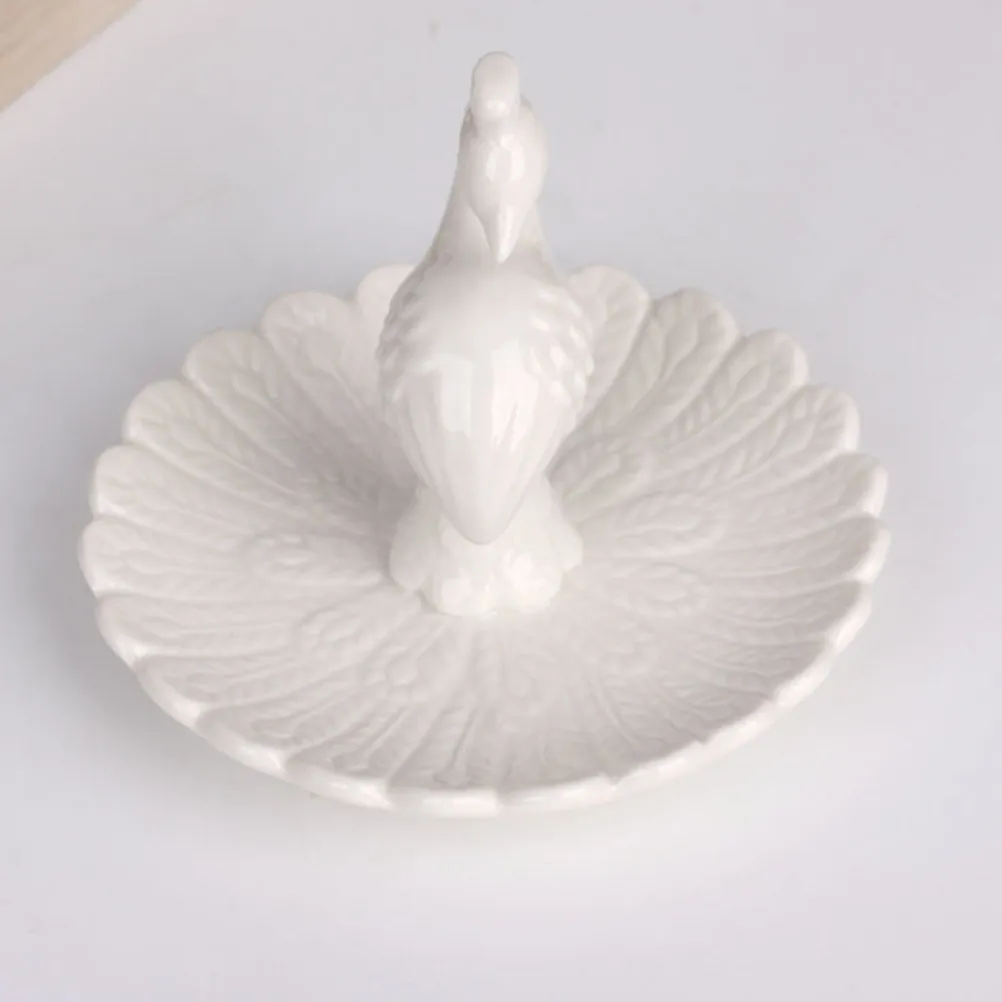 

Porcelain Jewelry Tray Elegant Storage Dish Trinket Tray for Rings Earrings Keys Bracelet Jewelry Plate