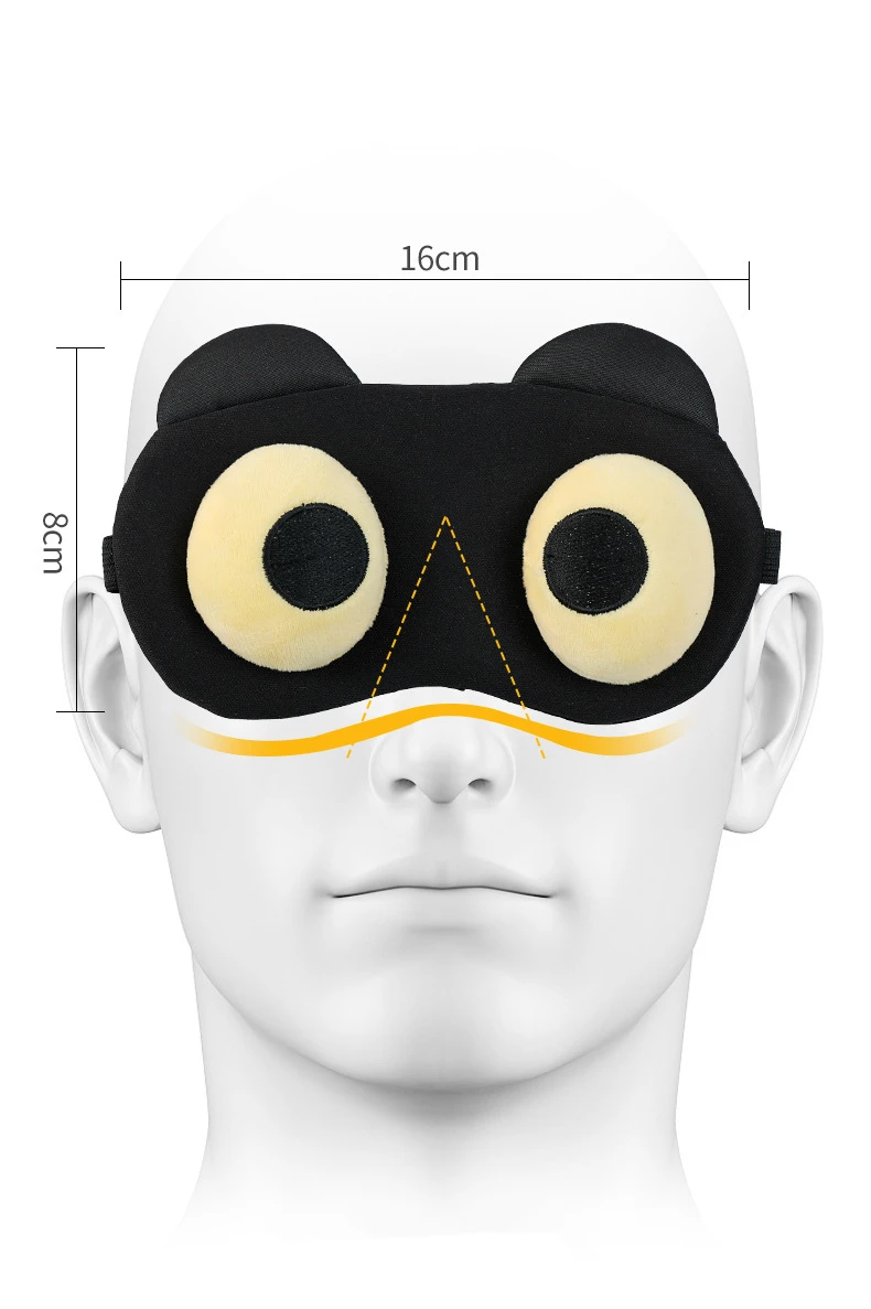 Cartoon Sleep Eye Mask Cute Funny Anime Eye Cover Sleeping Mask Kids Eye Shade Band Blindfolds Sleep Aids Travel Rest Eyepatch