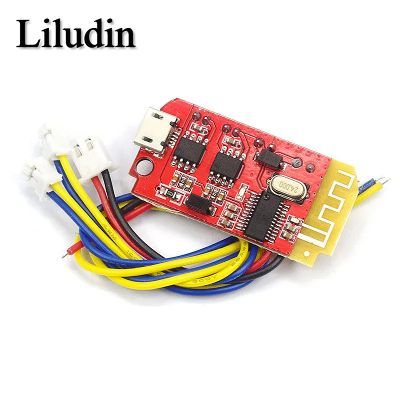 CT14 Micro 4.2 Stereo Bluetooth Power Amplifier Board Module 5VF 5W+5W Mini with Charging Port for Refitting Idle Sound Box