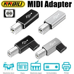 NNBILI USB B Male to USB Type C Female Adapter for Scanner Printer Converter USB Transfer for Printer MIDI Controller Keyboard