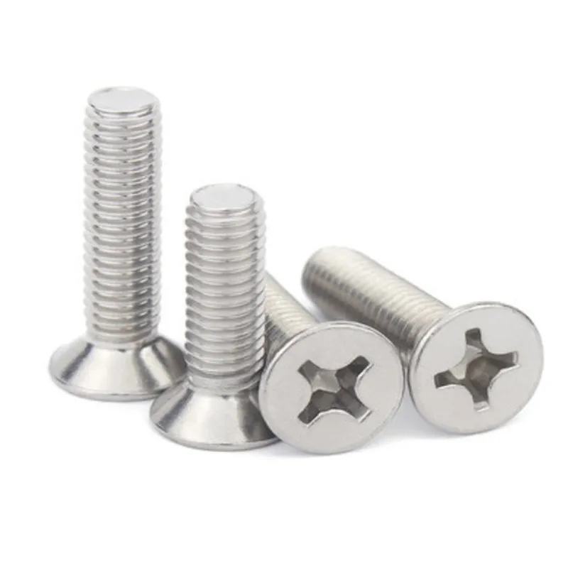 1000PCS Assorted Micro Screw Set DIN965 M1 M1.2 M1.4 M1.6 M2 M2.5 M3 304 Stainless Steel Cross Flat Countersunk Head Screws
