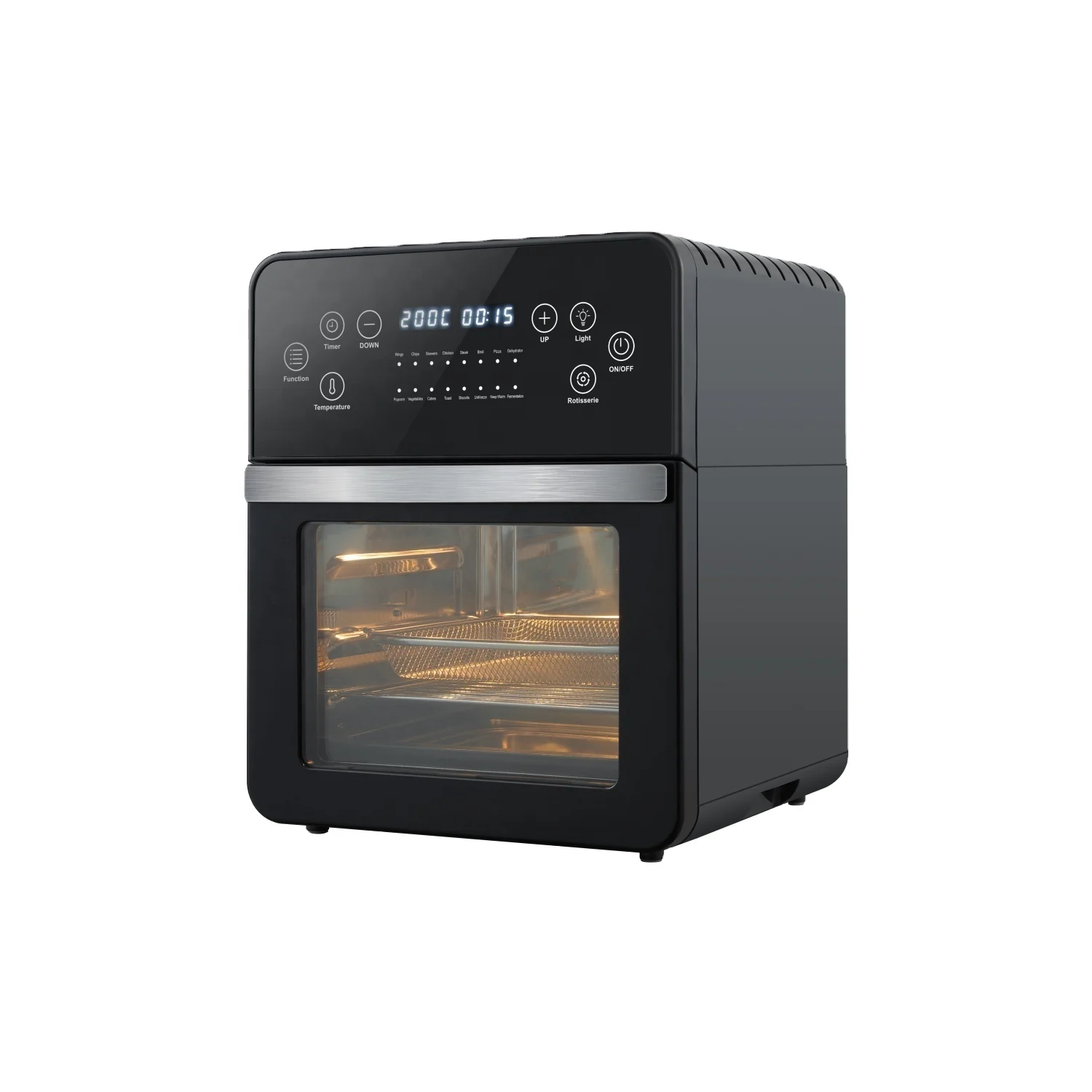 15L Chicken Without Oil Stainless Steel Toaster Oven Machine  Steam Pressure Electric Deep Airfryers Air Fryer