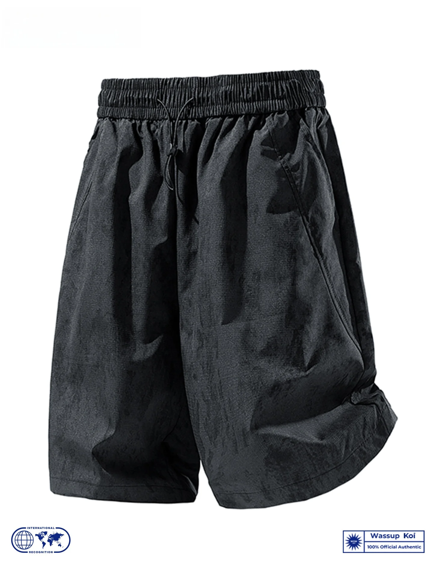 

Wassup Koi Men's Casual Dyed orts Qui Dry Lightweight Summer Beach Loose Fit Straight Leg Pants Breathable Spor Five-Qu...