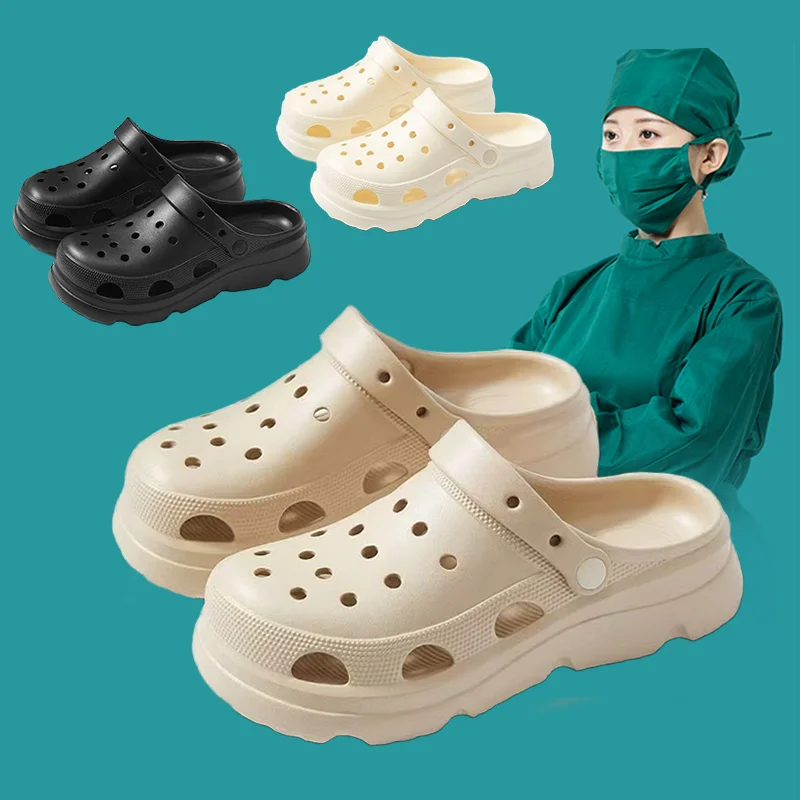 

Dental Surgical Shoes Non-slip Nurse Scrub Clogs EVA Medical Clogs Breathable Dentist Veterinary Slippers 5X03-09
