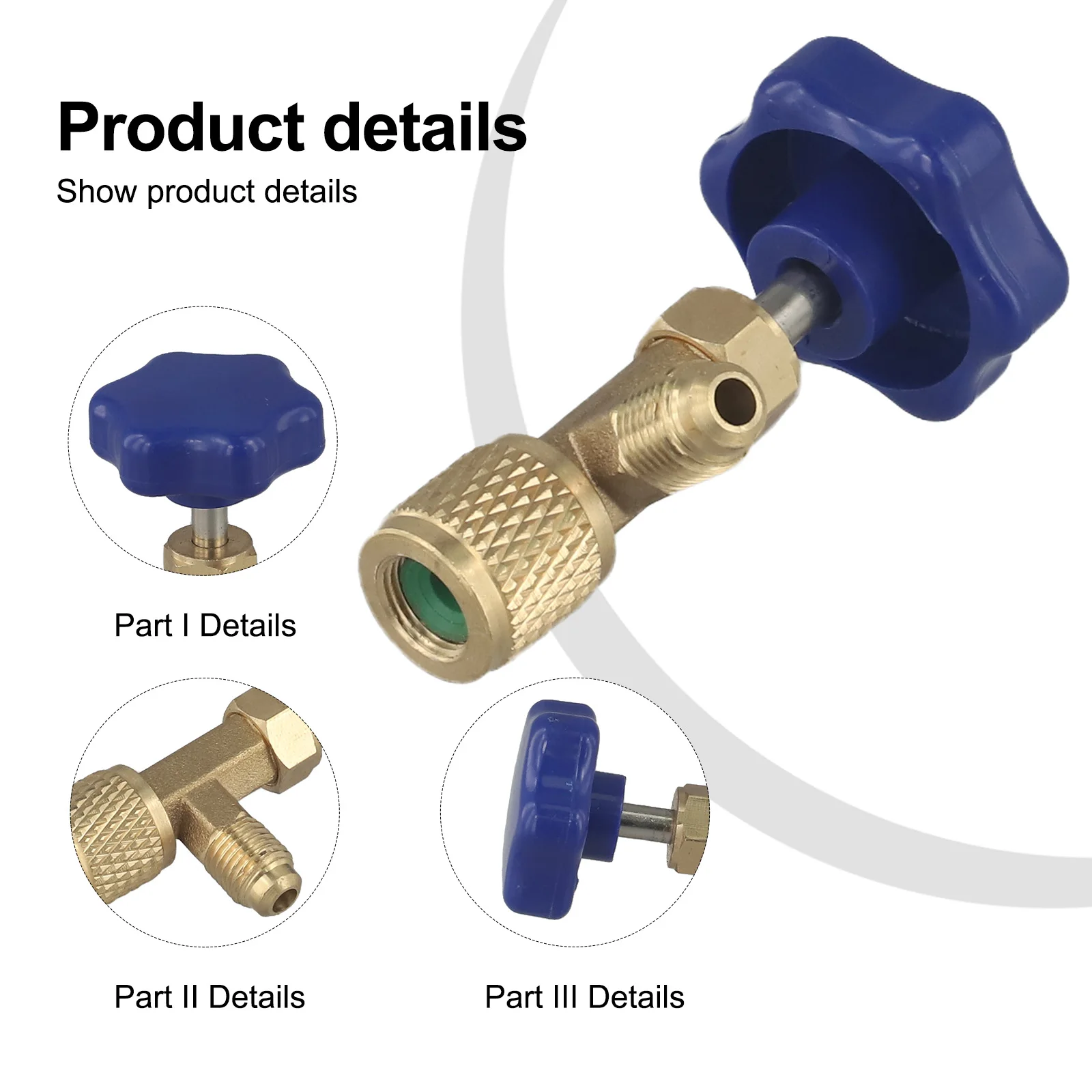 1PC Low Pressure Dispensing Valve Bottle Opener 1/4 SAE Connector For R22 R134a R410A Gas Car AC Tank Valve Accessories