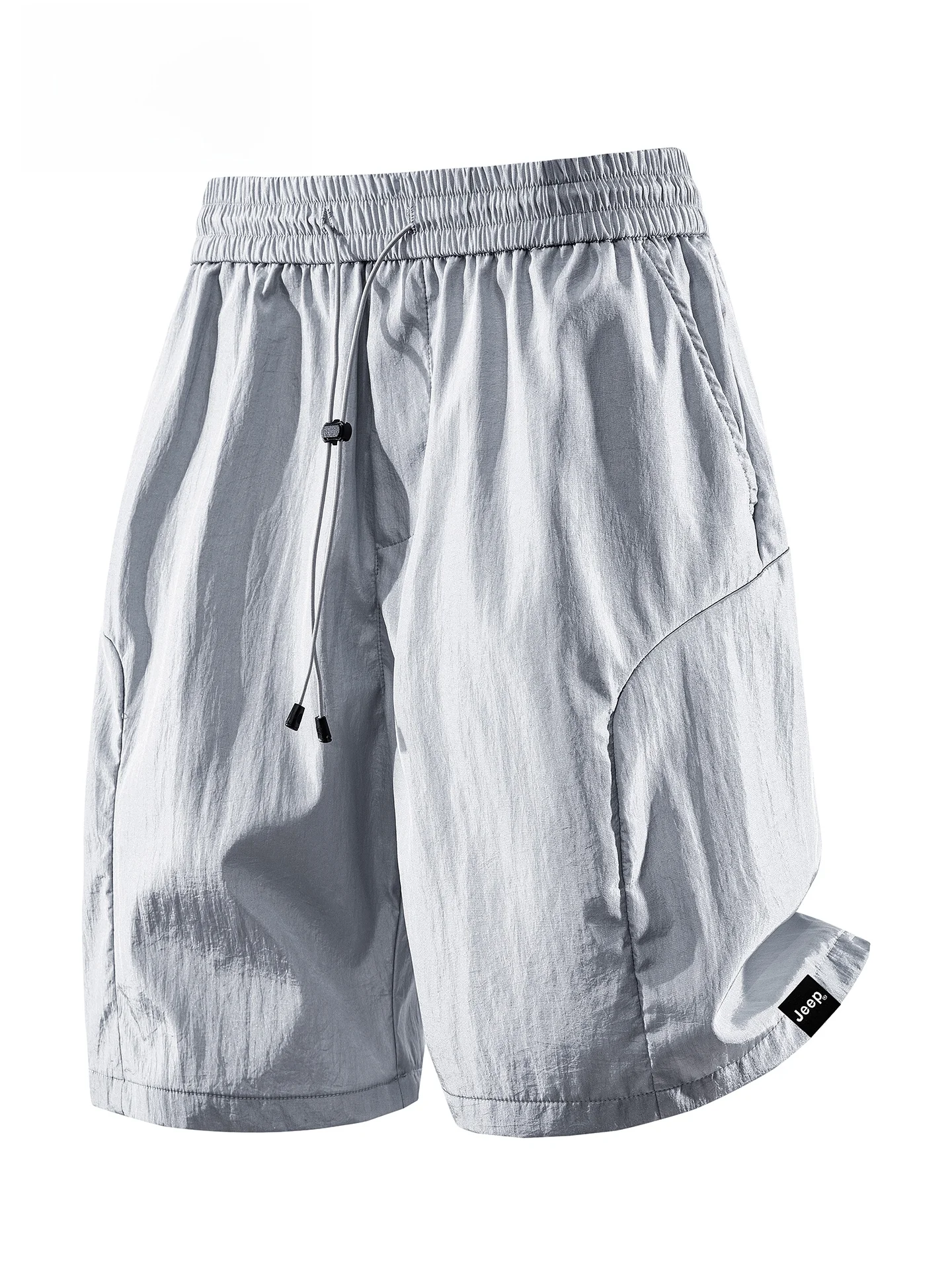  Quick Dry Sports Shorts Men's Summer Thin Ice Silk Casual American Straight Five-Quarter Pants Outdoor Leisure Fashion