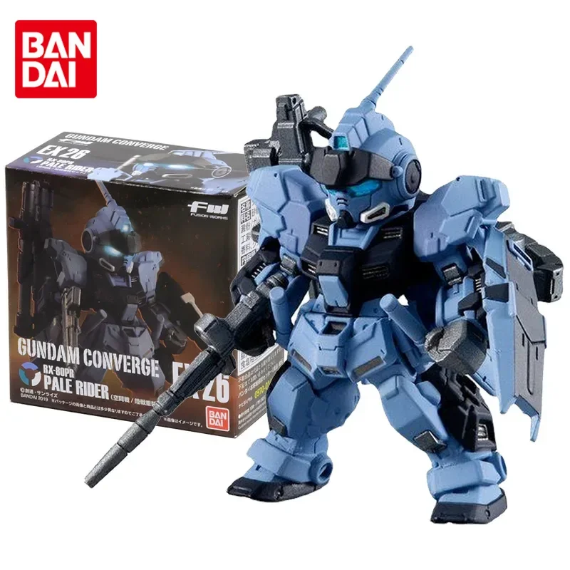 Bandai Gundam Model Kit FW GUNDAM CONVERGE EX26 RX-80PR Pale Rider Anime Figure Gunpla Anime Action Figure Toys for Children