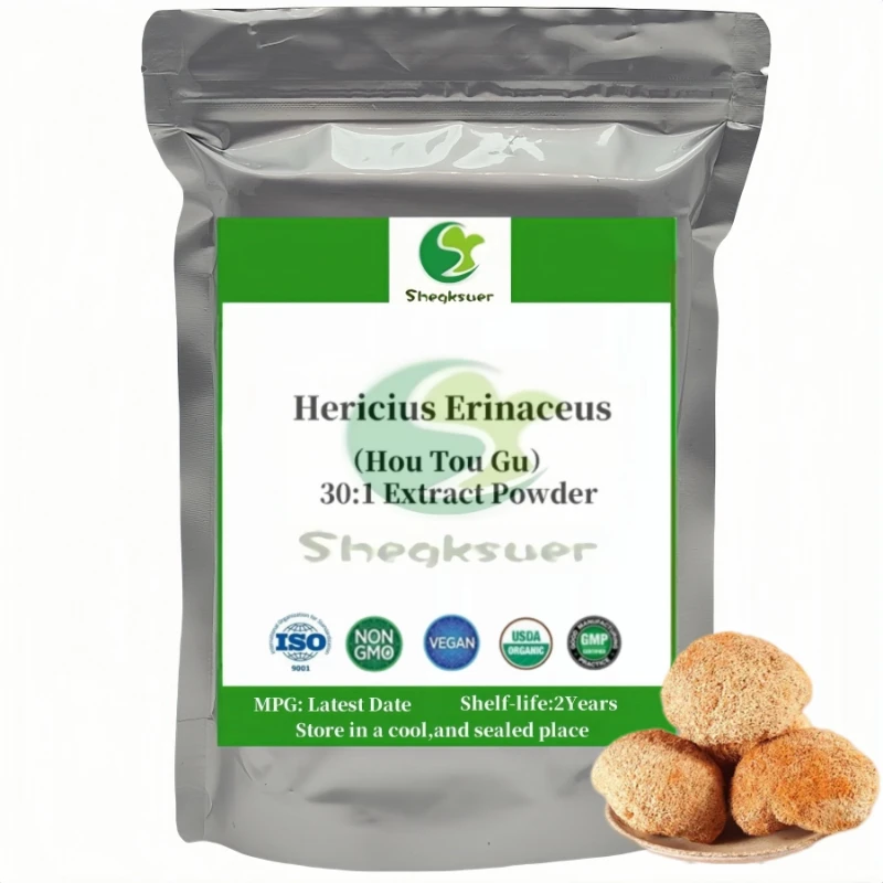 Global Customized Proportion Packaging Lions Mane Mushroom Extract Powder Bulk Hericium Erinaceus Out Packing Aluminum Foil Bag