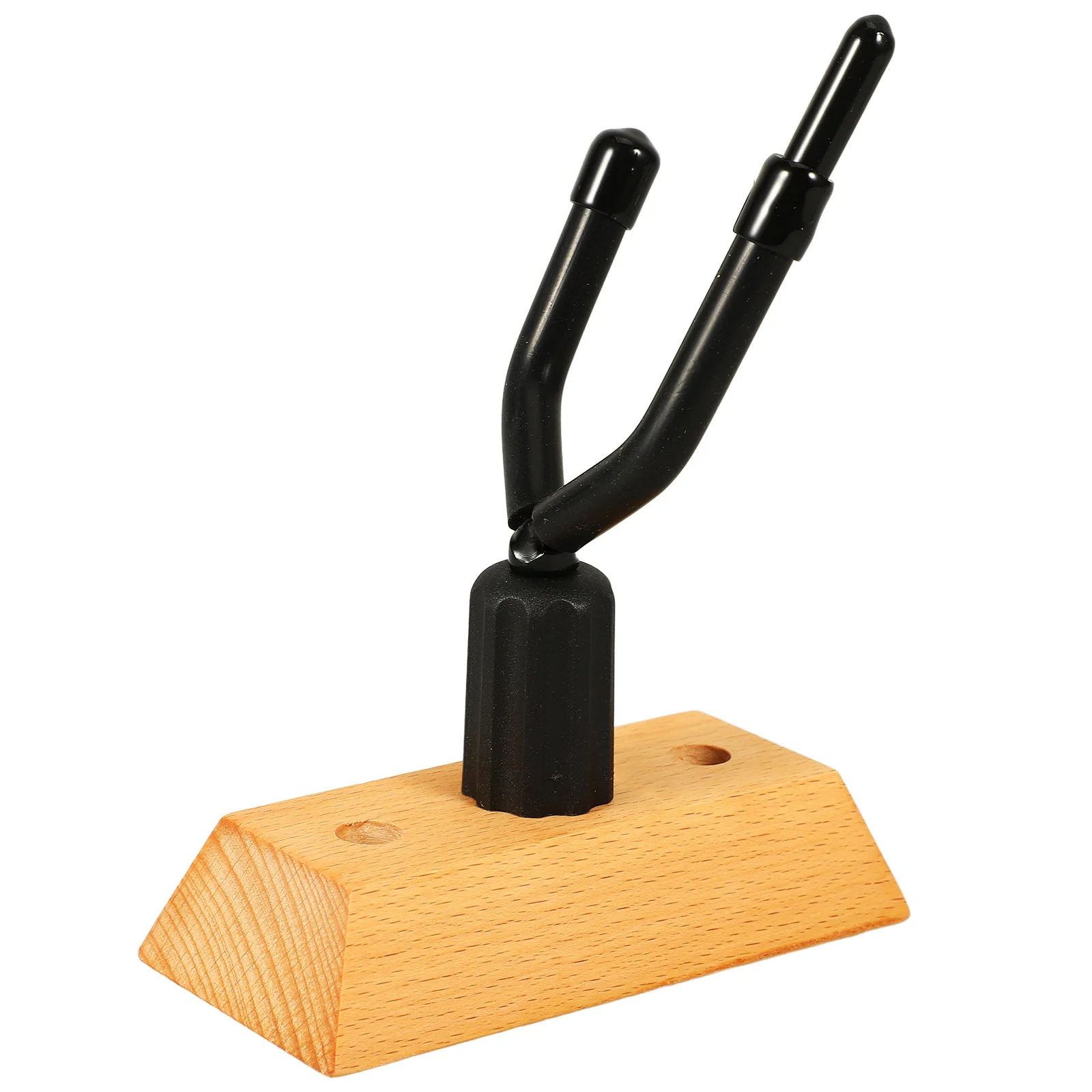 

Elegant Wood Base Violin Holder Wall Mount Hanger with Bow Hook Secure Non Slip Design for Violin Storage