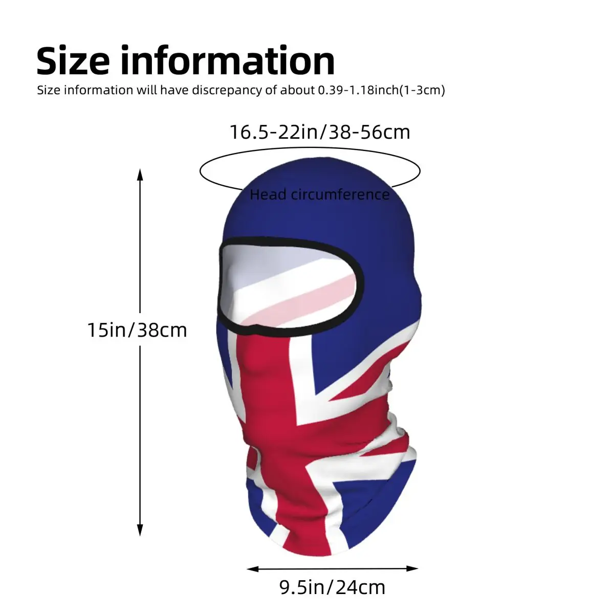 British Flag Balaclava Full Face Mask Breathable Motorcycle Winter Warm Full Cover Caps Neck Windproof Dustproof Cycling Caps