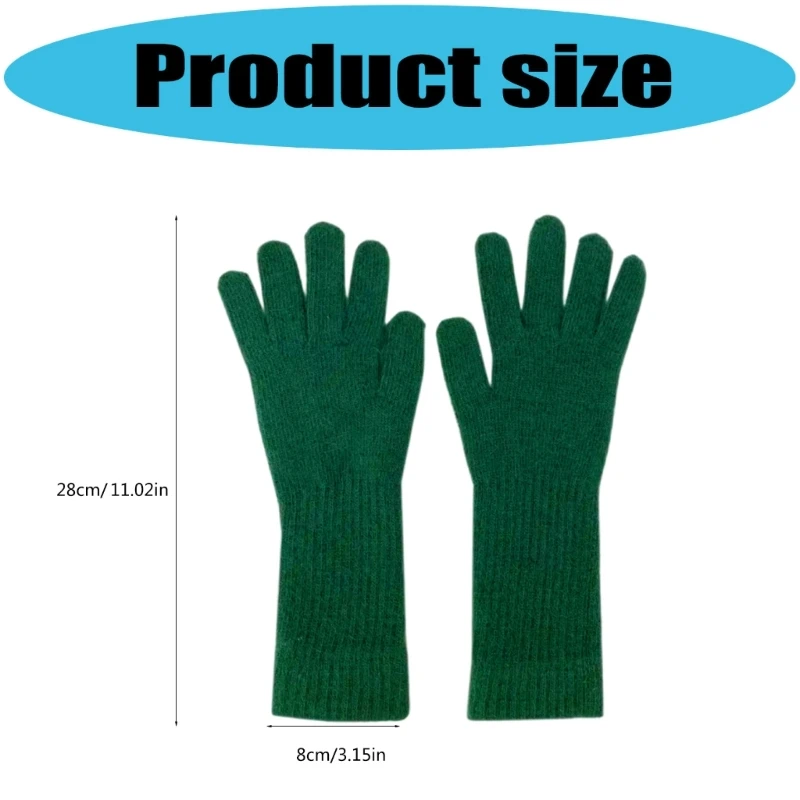 Stretchy Acrylic Gloves Windproof Design Windproof Comfortable For Adults Y166