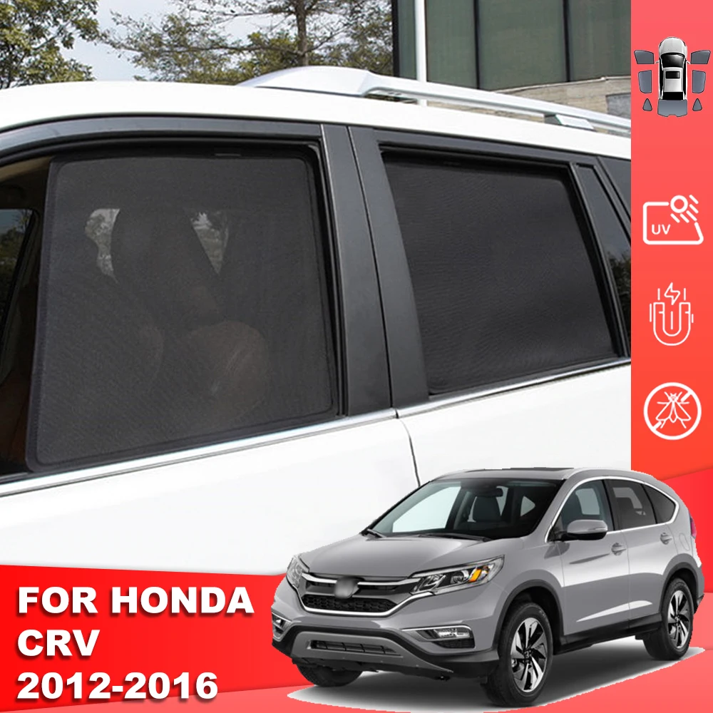 

For Honda CR-V CRV RM 2012-2016 Magnetic Car Sunshade Shield Front Windshield Curtain Rear Side Baby Window Sun Shade Visor