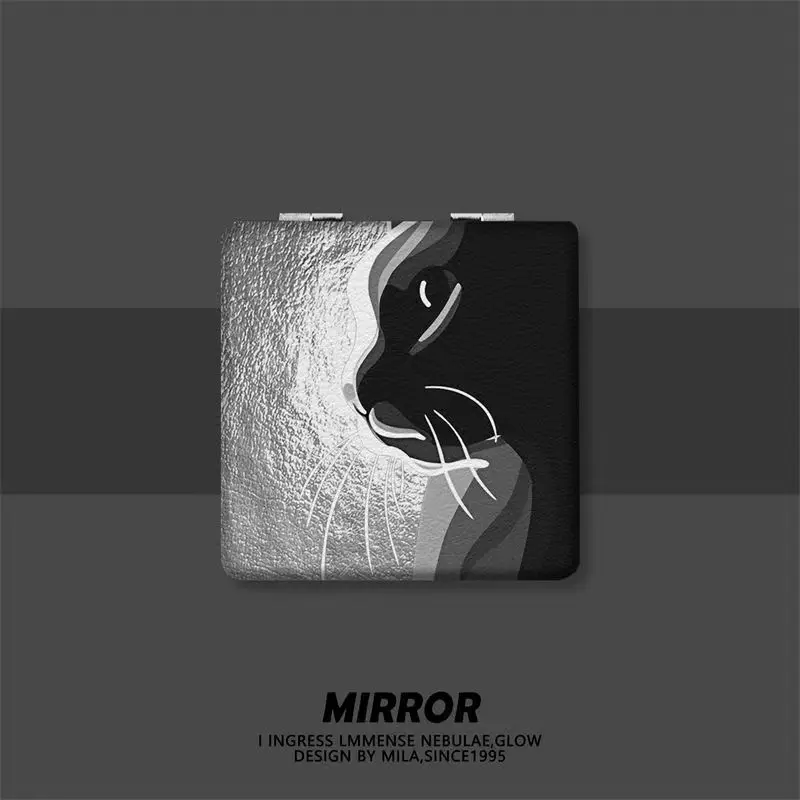 gato-preto-mini-dobravel-portatil-dupla-face-flip-up-espelho-de-maquiagem-do-plutonio-normal-e-espelho-de-ampliacao-pente-com-succao-magnetica