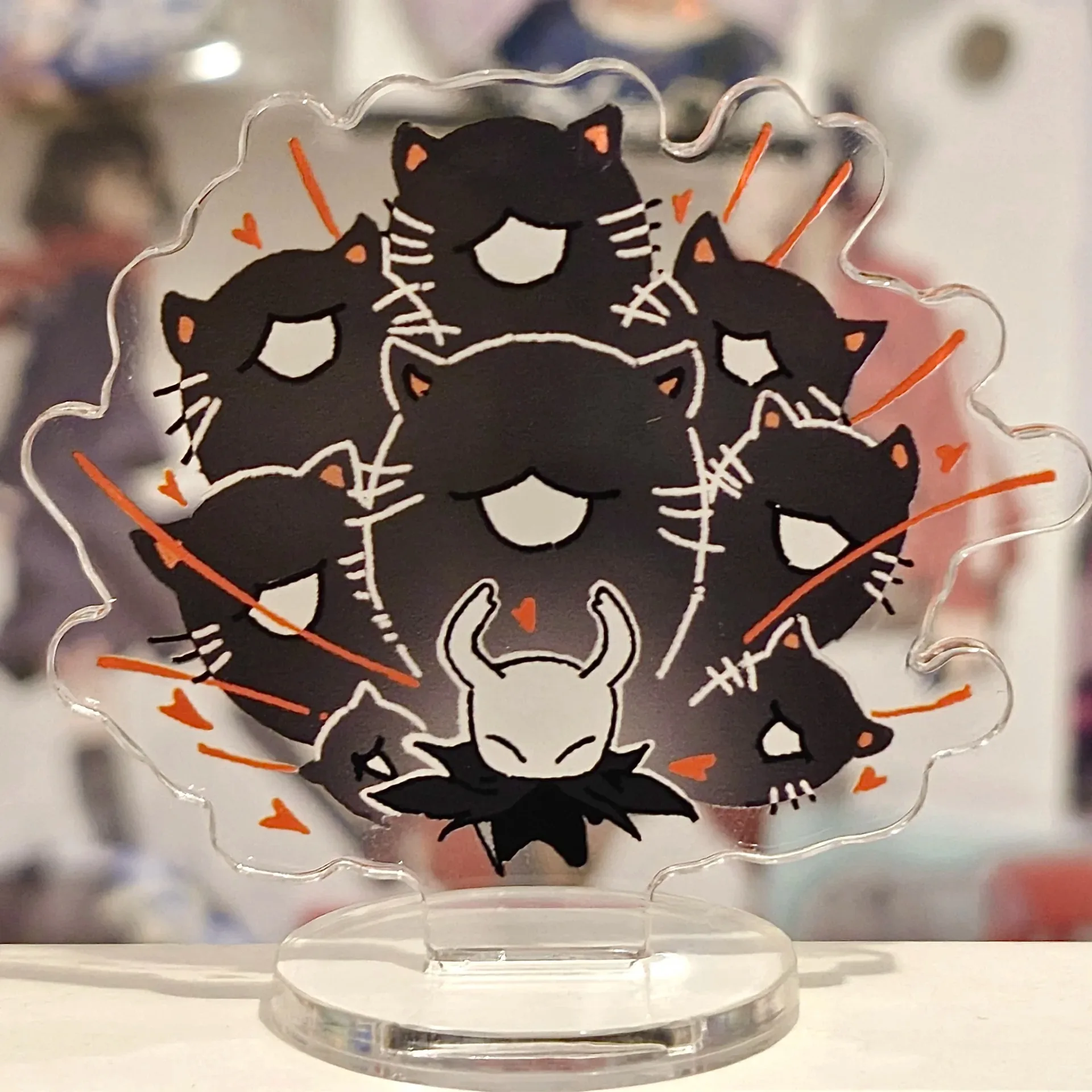 

Модная акриловая фигурка 10 см из аниме Hollow Knight, мультяшный персонаж, стоячая, кавайная, милая, для декора студенческого стола, подарки для фанатов, игрушки