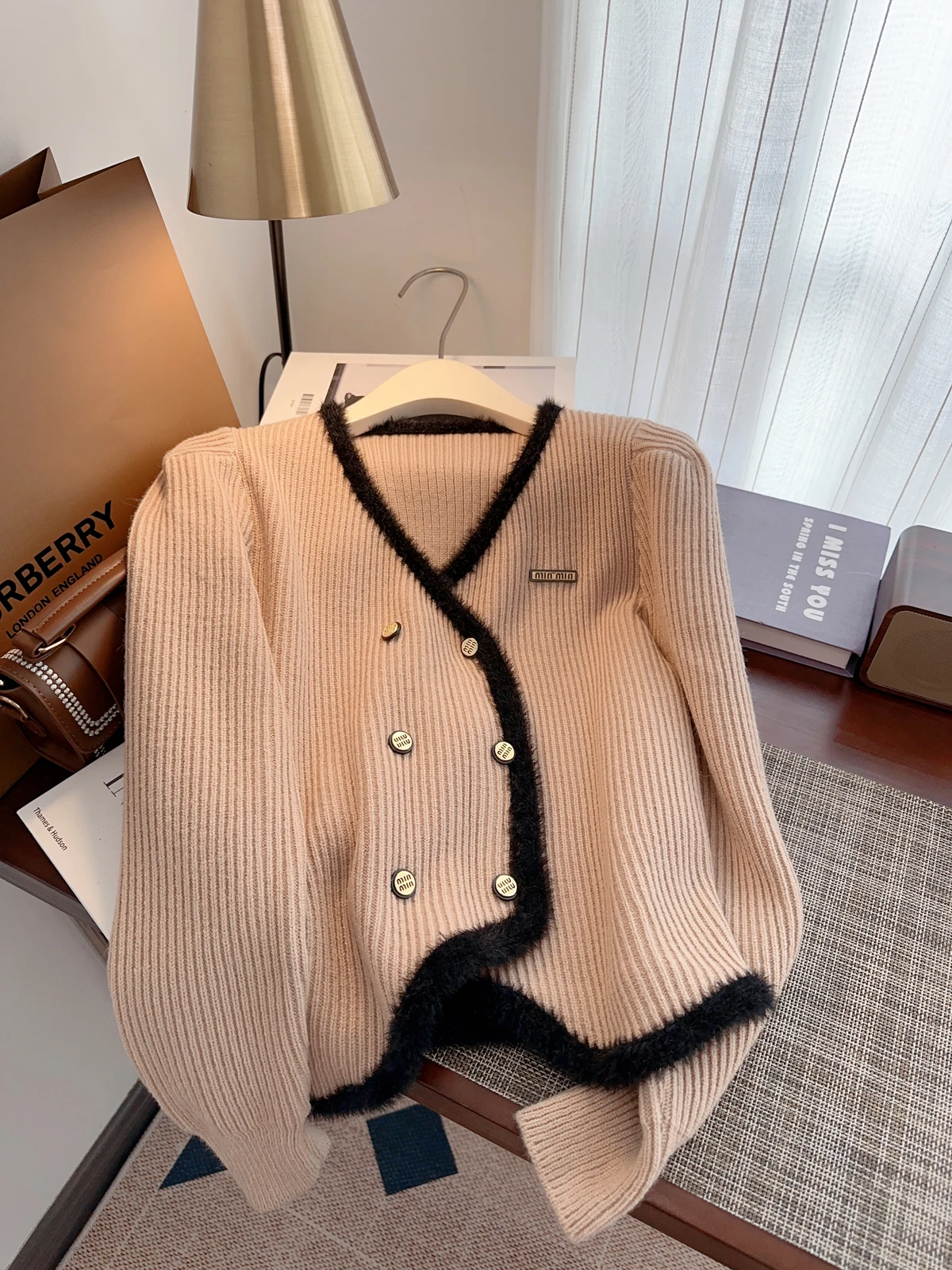 Elegant Stylish Sweater Women Cardigan Tops Double-breasted Long Sleeve Knitwear Fashion Chic Ladies Jumpers Femme 2024