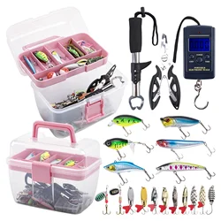 Kit de pesca portátil Goture con señuelos, plomos y caja de aparejos