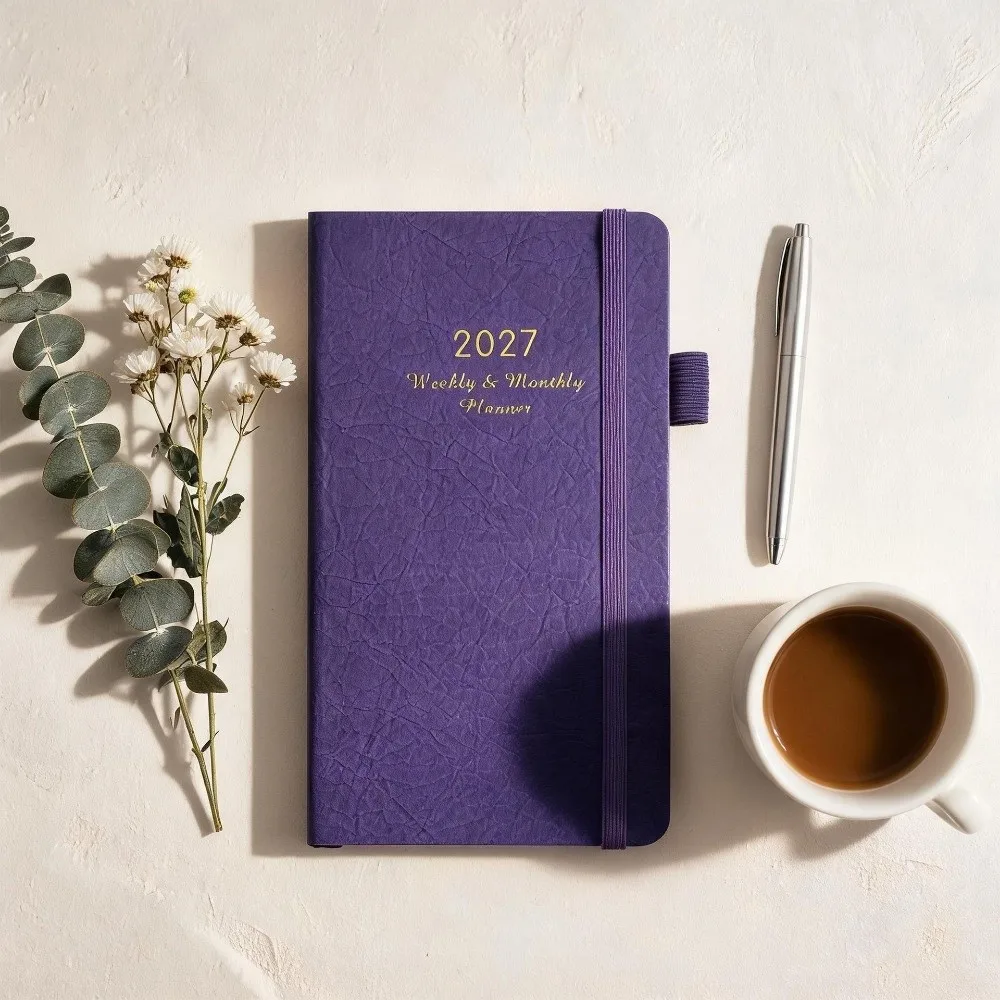 Portable 2027 Schedule Planner Notepad Lightweight Wear-resistant To-do List Notebook Thick Paper Time Management