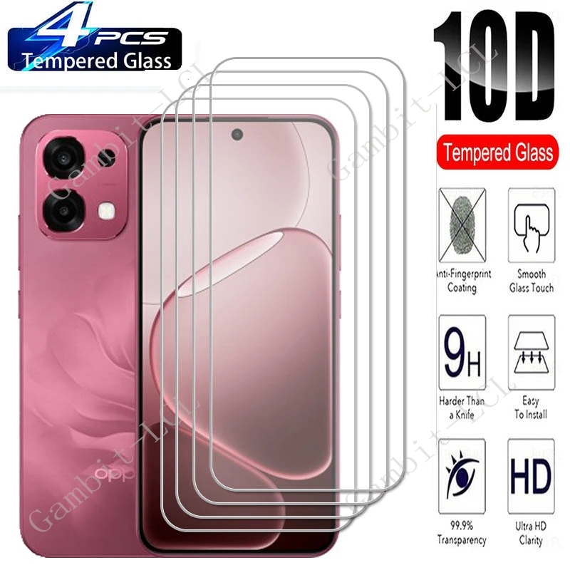 4 قطعة 9H HD ل ممن لهم F31 برو شاشة واقية الزجاج المقسى على OPPOF31Pro F31Pro OPPOA6 A6 A6Pro 6.57 "غطاء حماية الفيلم #1